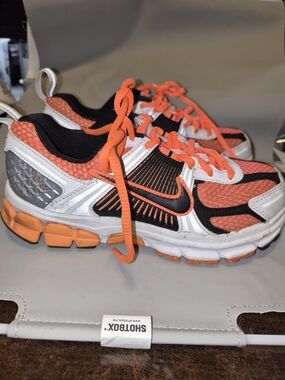 Nike Kids Orange, Black & White Athletic Sneakers